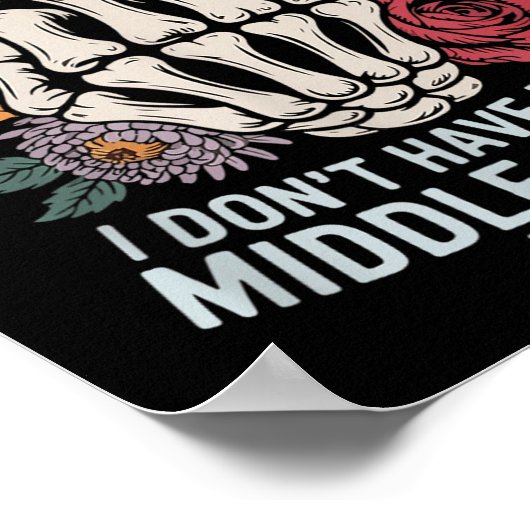 Hey Cancer I Don't Have Enough Middle Fingers For ポスター (角)