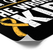 Hey Cancer You Picked The Wrong Kid Childhood Canc ポスター (角)