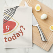 Hey Chef – Fun Kitchen Towel for Home Cooks キッチンタオル (四つ折り)