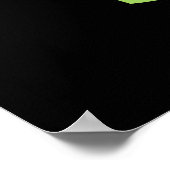 Hey Cu-Tea おもしろい Boba Tea Pun Dark BG ポスター (角)