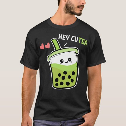 Hey CuTea Bubble Tea Lover Gift horse riding appal Tシャツ (正面)