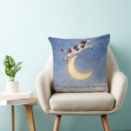 Hey Diddle Diddle Cow Over the Moon Pillow クッション (椅子)