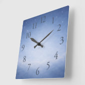 Hey Diddle Diddle Night Sky Nursery Wall Clock スクエア壁時計 (傾斜)