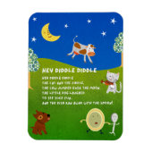 Hey Diddle Diddle Nursery Rhyme Magnet マグネット (縦)