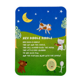 Hey Diddle Diddle Nursery Rhyme Magnet マグネット
