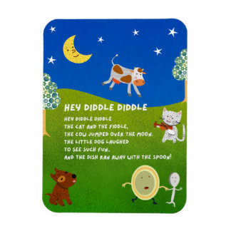 Hey Diddle Diddle Nursery Rhyme Magnet マグネット