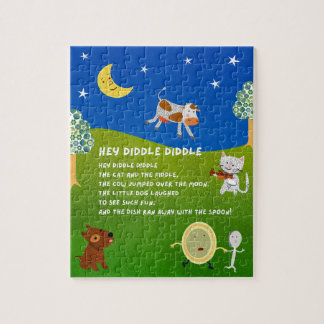Hey Diddle Diddle Nursery Rhyme Puzzle ジグソーパズル