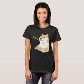 Hey Doge Meme Crossed Arm Shiba Inu Cute Dog Tシャツ (正面フル)