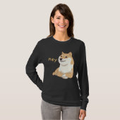Hey Doge Meme Crossed Arm Shiba Inu Cute Dog Tシャツ (正面フル)