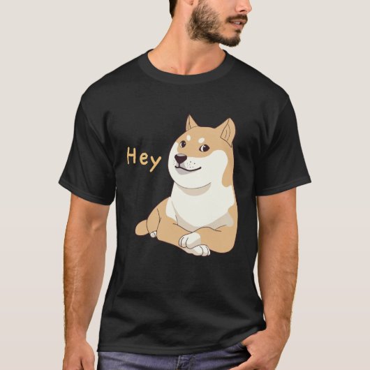 Hey Doge Meme Crossed Arm Shiba Inu Cute Dog Tシャツ (正面)