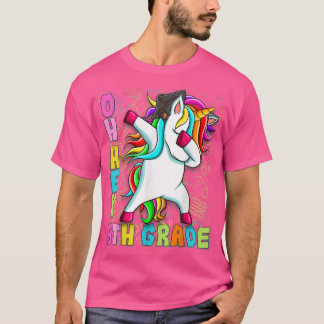 Hey Fifth Grade Rainbow Unicorn 1st Day Of School  Tシャツ