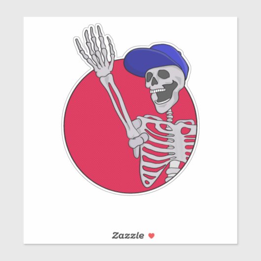 Hey FriendsとクールSkeletonおもしろい シール (シート)