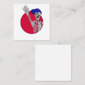 Hey FriendsとクールSkeletonおもしろい スクエア名刺 (正面/裏面)