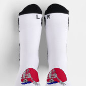 Hey FriendsとクールSkeletonおもしろい ソックス (上部)