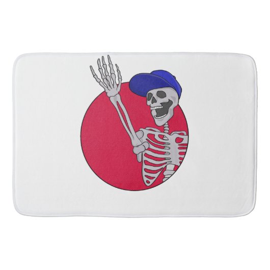 Hey FriendsとクールSkeletonおもしろい バスマット (正面)