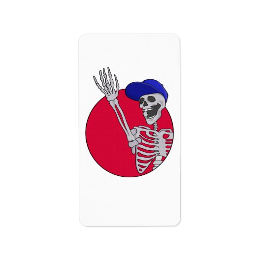 Hey FriendsとクールSkeletonおもしろい ラベル (正面)
