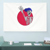 Hey FriendsとクールSkeletonおもしろい 横断幕 (トレードショー)