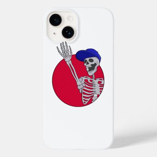 Hey FriendsとクールSkeletonおもしろい Case-Mate iPhoneケース (裏面)
