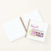 「Hey Girl, Be You」ジャーナル ノートブック (内部)