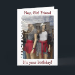 HEY GIRL FRIEND-IT'S YOUR誕生日(LET S SHOP) カード<br><div class="desc">ダメージを与える…我々は全て1回または2回のショッピングを我々の女の子の友人と持っている。おもしろいを持って、彼女の特別な日に彼女最高ののギャルフレンドにマネキンを送る！</div>
