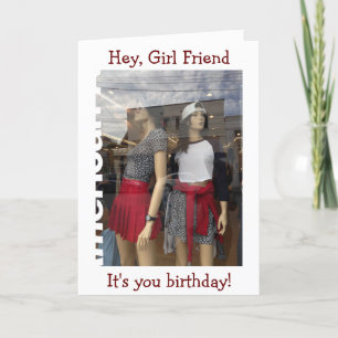 HEY GIRL FRIEND-IT'S YOUR誕生日(LET S SHOP) カード