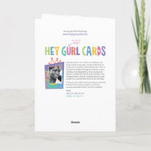 Hey Girl Hey – 常にゲームをアップ サンキューカード (裏面)