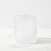 Hey Girl Nice Skirt LightBlue&Pink Fun Baloon フロストグラスマグカップ (中央)