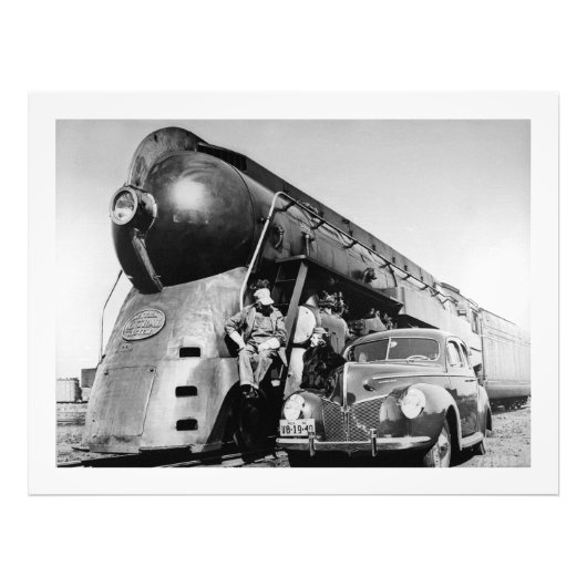 Hey Good Lookin'ヴィンテージニューヨーク中央鉄道 フォトプリント (正面)