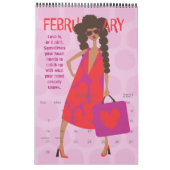 Hey Gurl 2026 12-Month Calendar カレンダー (2月 2027)