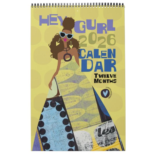 Hey Gurl 2026 12-Month Calendar カレンダー (カバー)