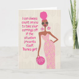 Hey Gurl Hey – 私はいつも君を頼ることができる… サンキューカード