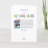 Hey Gurl Hey – 自分の猶予を延長する サンキューカード (裏面)