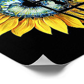 Hey Hey Rise Up Ukrainのためのウクライナのヒマワリ平和 ポスター (角)