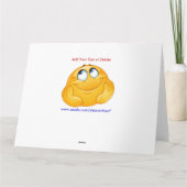 Hey Hot Dog BIG Greeting Card - SRF カード (裏面)