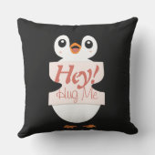 Hey! Hug Me - penguin costume personalization クッション (裏面)