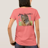 Hey, I'm Cute Orangutan Tシャツ (裏面)