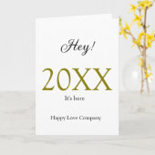 Hey it's new year add year gold black simple. Mini カード (黄色い花)