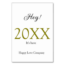 Hey it's new year add year gold black simple. Mini テーブルナンバー