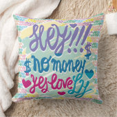 HEY!!! NO MONEY YES LOVE(LOVELY) BY MASANSER クッション (ブランケット)