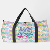 HEY!!! NO MONEY YES LOVE(LOVELY) BY MASANSER ダッフルバッグ (裏面)