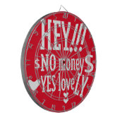 HEY!!! NO MONEY YES LOVE(LOVELY) BY MASANSER ダーツボード (正面左)