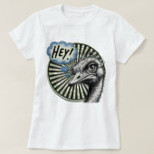 Hey Ostrich Bubble Women's Tee Tシャツ (デザイン正面)