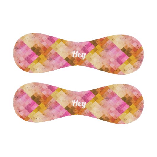 Hey Pink Water Color Geometric Pattern 野球ボール (パネル)