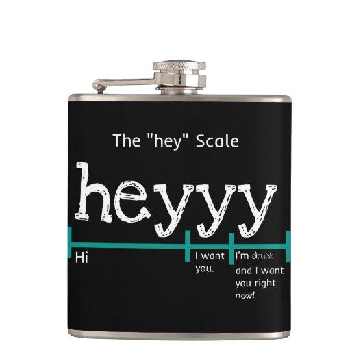 Hey Scale Heyyy （英語） フラスク (正面)
