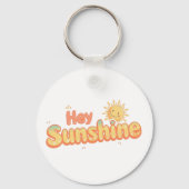 "Hey Sunshine" with Smiling Sun キーホルダー (正面)