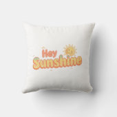 "Hey Sunshine" with Smiling Sun クッション (裏面)