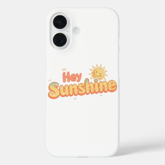 "Hey Sunshine" with Smiling Sun Case-Mate iPhoneケース (裏面)