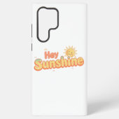 "Hey Sunshine" with Smiling Sun Samsung Galaxyケース (裏面)