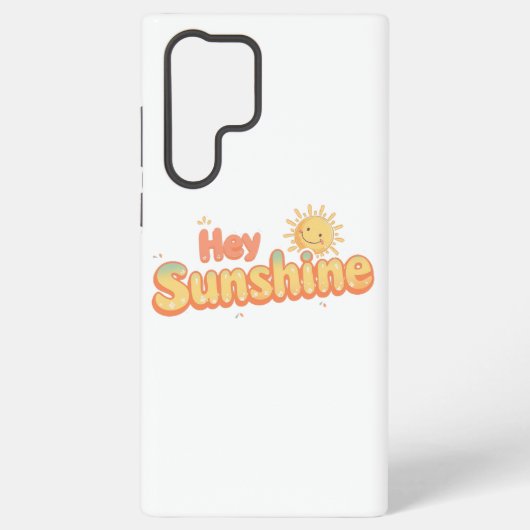 "Hey Sunshine" with Smiling Sun Samsung Galaxyケース (裏面)