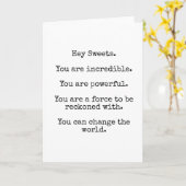 Hey Sweets Greeting Card カード (黄色い花)